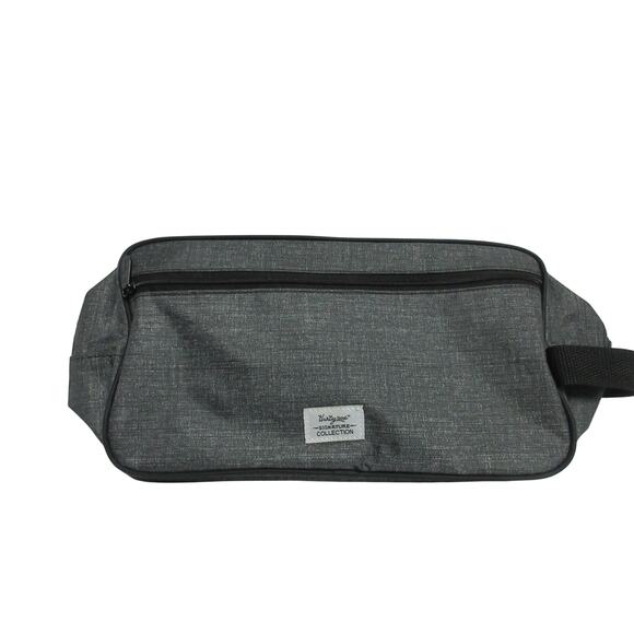 Travel Shaving Bag Thirty-One 31 Signature Collection Gray 11" x 6" x 4" - Picture 1 of 8
